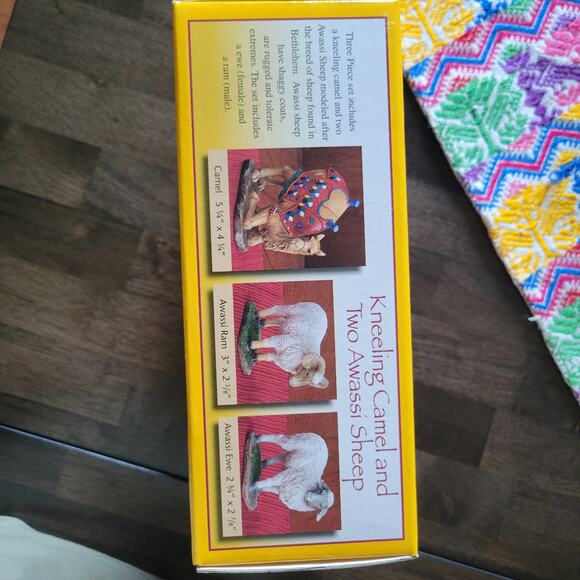 Real Life Nativity Kneeling Camel 2 Awassi Sheep - Picture 4 of 5